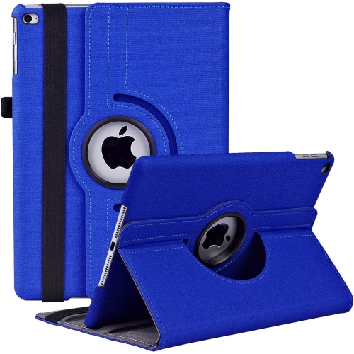 New iPad 9.7 2018 2017 / iPad Air 2 Case - 360 Degree Rotating Denim Fabric Cover with Auto Sleep Wake for iPad 9.7 inch / iPad Air 2/ iPad Air