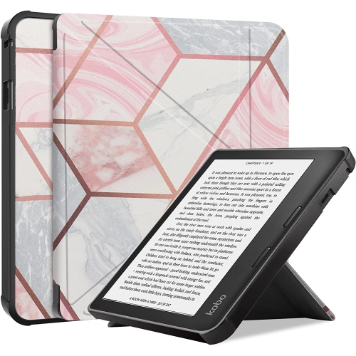 Étui Origami pour Libra 2 2021 de Kobo, l'étui Smart Cover en cuir le plus  mince et le plus léger pour la nouvelle Libra 2 de 7 po 2021 de Kobo