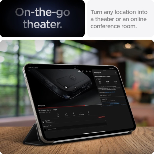 S Liquid Air Folio Designed for iPad 10.9 inch Case iPad 10th Generation Case - Black