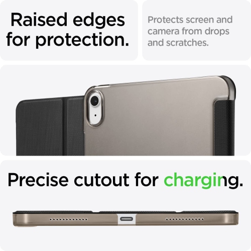 S Liquid Air Folio Designed for iPad 10.9 inch Case iPad 10th Generation Case - Black