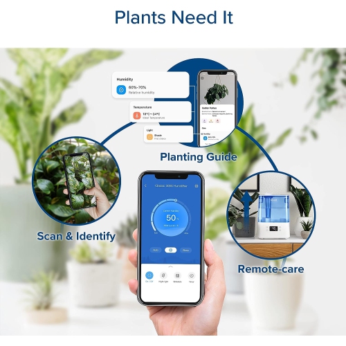 LEVOIT Humidifier for Bedroom Large Room Home, Smart WiFi Alexa Control, 6L Top Fill Cool Mist Humidifiers for Plants, Baby, Ultrasonic, Essential