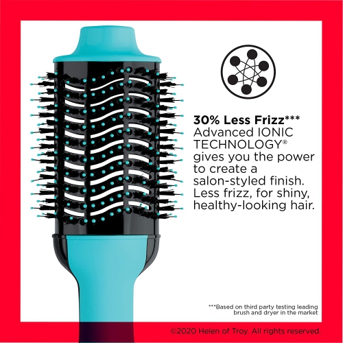 Sèche-cheveux à une étape ET brosse volumisante à air chaud REVLON, menthe