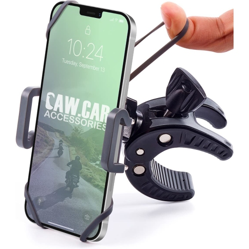 Bike & Motorcycle Phone Mount - For iPhone 14 (13, Xr, SE, Plus/Max),  Samsung Galaxy S22