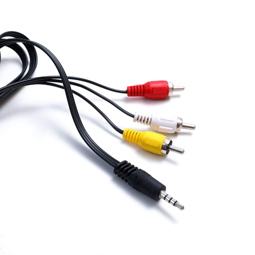 AUX Male 3.5mm to 3 RCA AV Audio Video Male Converter Cable TV Cord Adapter Wire