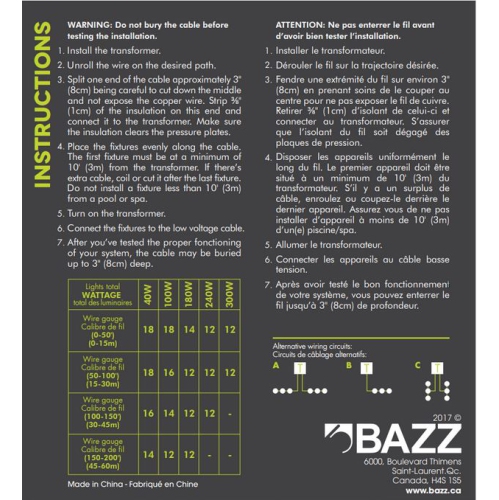 BAZZ LUVIA Outdoor Integrated LED Garden Light 400Lumens 6W 3000K 80+CRI, G22041BK