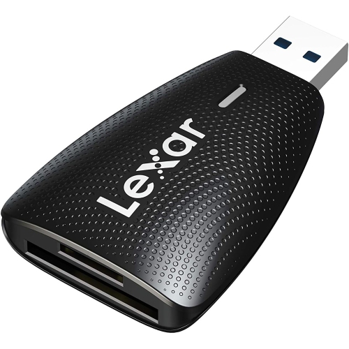 Lexar – Lecteur de cartes USB 2-en-1 pour cartes SD et microSD, noir