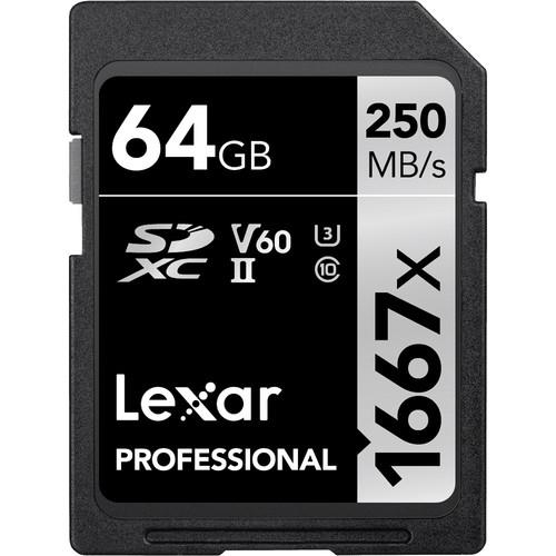 Lexar 64GB 1667X Professional SDHC Card