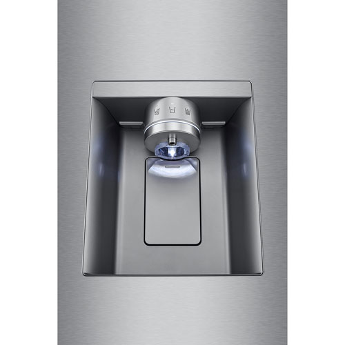 LG 36" 26 cu. ft. Smart Counter-Depth MAX French Door Refrigerator with Four Types of Ice - Stainless Steel