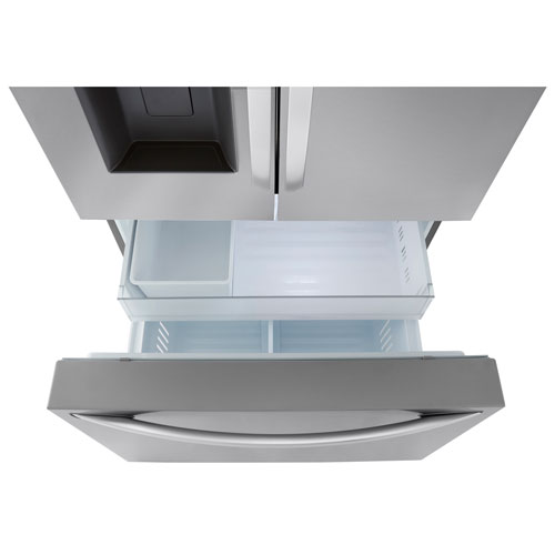 LG 36" 25.5 Cu. Ft. Counter Depth MAX French Door Refrigerator (LRFXC2606S) - Stainless Steel