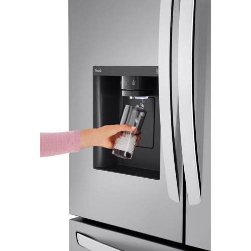 LG 36" 25.5 Cu. Ft. Counter Depth MAX French Door Refrigerator (LRFXC2606S) - Stainless Steel
