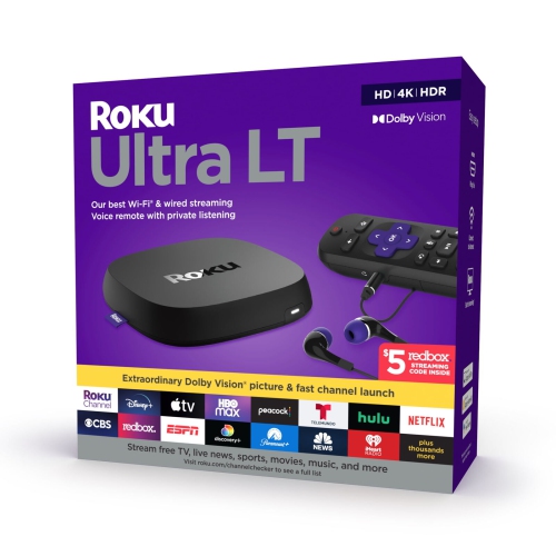 Roku Ultra LT 2022 4K/HDR/Dolby Vision Streaming Device - Brand New
