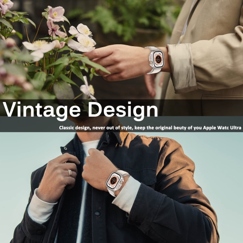 Miimall Compatible with Apple Watch Ultra Case 49mm No Screen Protector , Hard PC Bumper Lightweight Shockproof All-Around Edge Protective Cover Case