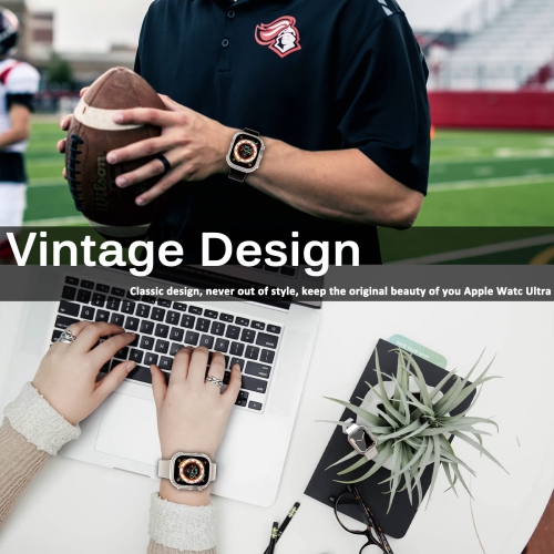 2 Pack Miimall Compatible Apple Watch Ultra Case 49mm No Screen Protector , Soft TPU Bumper Lightweight Shockproof All-Around Edge Protective Cover