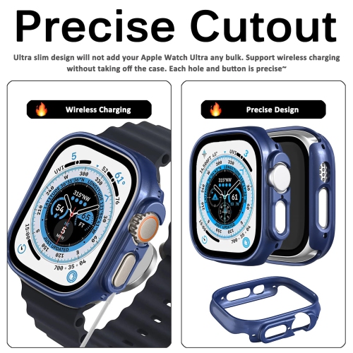 Miimall Compatible with Apple Watch Ultra Case 49mm No Screen Protector , Hard PC Bumper Lightweight Shockproof All-Around Edge Protective Cover Case