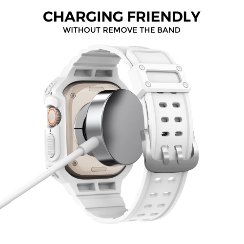 Bracelet sport d’Ahastyle compatible avec la montre iWatch Ultra de 49 mm pour iWatch Ultra 2022 avec étui antichoc