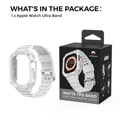 Bracelet sport d’Ahastyle compatible avec la montre iWatch Ultra de 49 mm pour iWatch Ultra 2022 avec étui antichoc