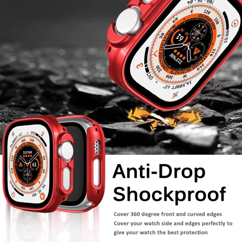 Miimall Compatible with Apple Watch Ultra Case 49mm No Screen Protector , Hard PC Bumper Lightweight Shockproof All-Around Edge Protective Cover Case