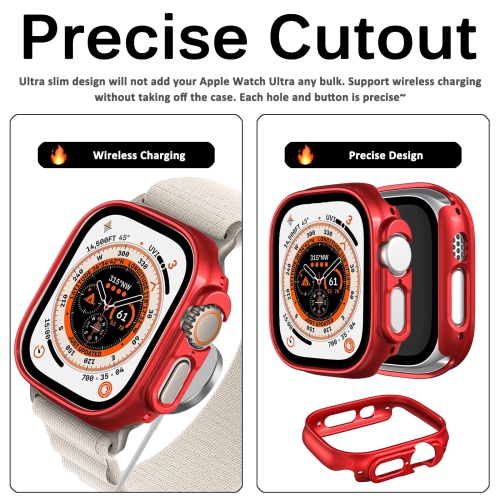Miimall Compatible with Apple Watch Ultra Case 49mm No Screen Protector , Hard PC Bumper Lightweight Shockproof All-Around Edge Protective Cover Case