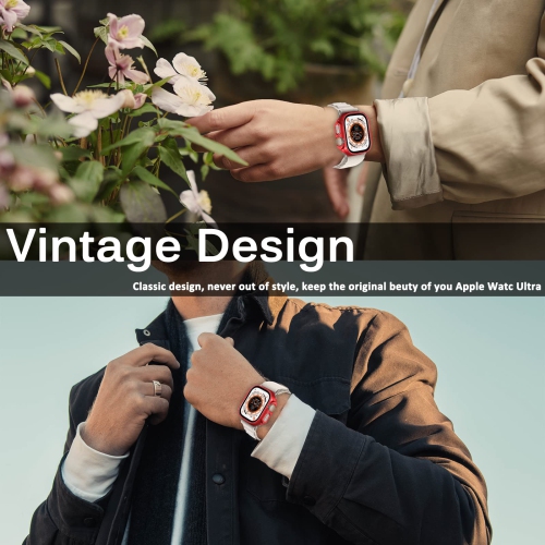 Miimall Compatible with Apple Watch Ultra Case 49mm No Screen Protector , Hard PC Bumper Lightweight Shockproof All-Around Edge Protective Cover Case