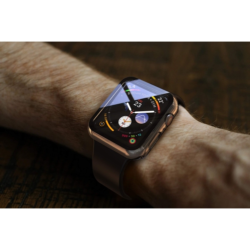 2Pack Langboom Transparent Hard Case Compatible with Apple Watch Series 3 Series 2 42mm with Screen Protector, iWatch Ultra Thin HD Tempered Glass