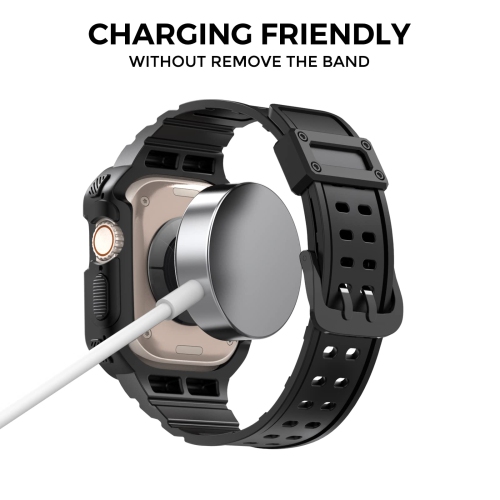 AhaStyle Sport Strap Compatible with iWatch Ultra 49mm for iWatch Ultra 2022 with Shockproof Bumper Case