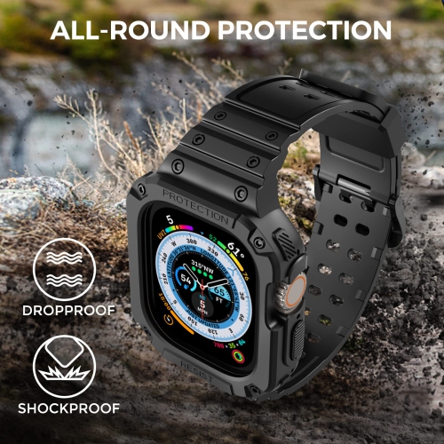 AhaStyle Sport Strap Compatible with iWatch Ultra 49mm for iWatch Ultra 2022 with Shockproof Bumper Case