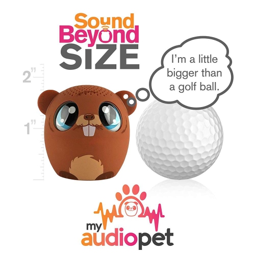 My Audio Pets Beavthoven Beaver Portable Mini Animal Bluetooth Speakers