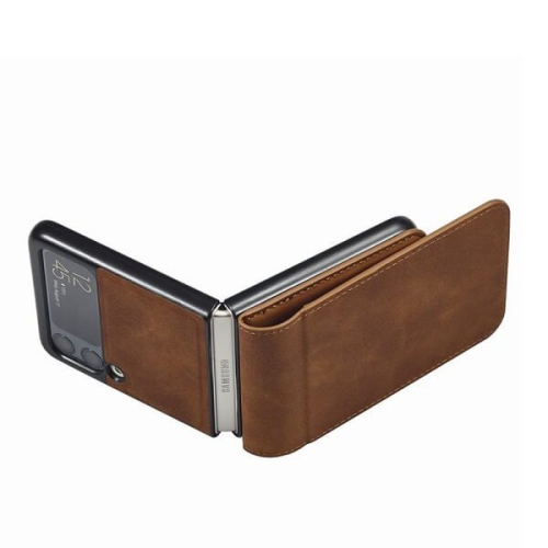 Slim Fitted Shockproof Hard PC Shell Leather Flip Case Cover for Samsung Galaxy Z Flip 3 5G