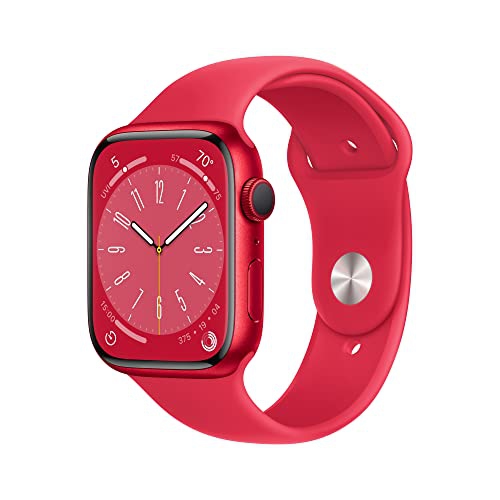 Apple Watch Series 8 [GPS 45mm] Smart Watch w/ Red Aluminum Case 
