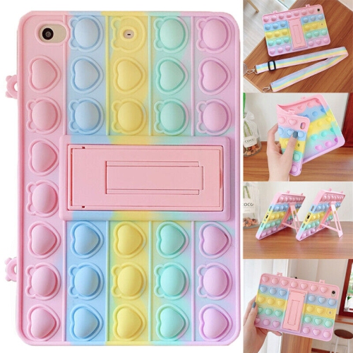 For iPad 10th Generation Case 10.9 Inch 2022 with Built-in Pencil Holder, Silicone Back Shell Protective Cover Case for iPad 10th Gen