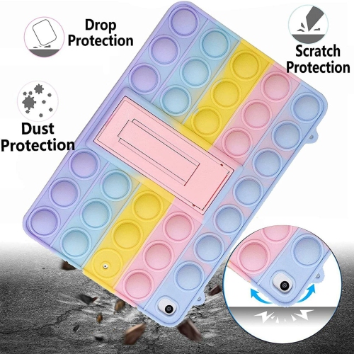 For iPad 10th Generation Case 10.9 Inch 2022 with Built-in Pencil Holder, Silicone Back Shell Protective Cover Case for iPad 10th Gen