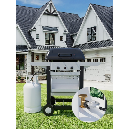 5 Feet Universal QCC-1 Low Pressure Propane Gas Regulator Hose EMPV-50EH49