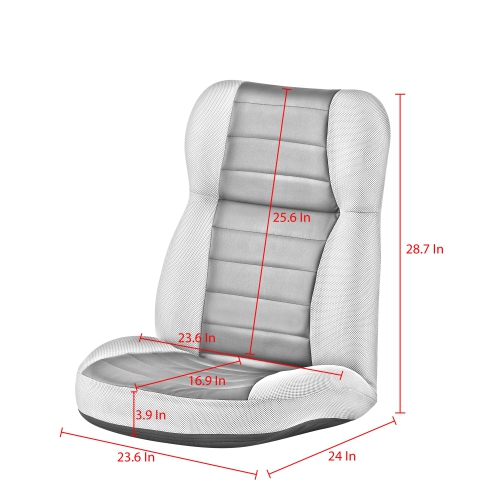 Loungie Kyliee Mesh Recliner/Floor Chair, Red