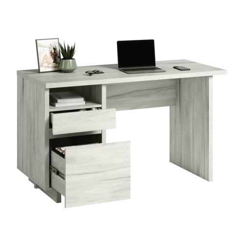 Sauder Select Engineered Wood Desk in Haze Acacia/Natural Finish