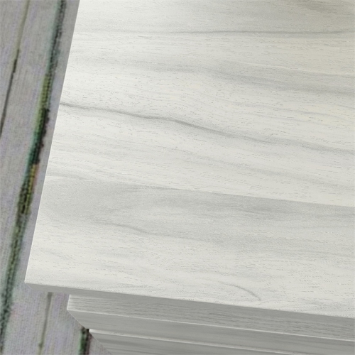 Sauder Select Engineered Wood Desk in Haze Acacia/Natural Finish