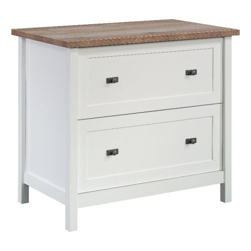 SAUDER  Cottage Road Engineered Wood Lateral File Cabinet In White Finish