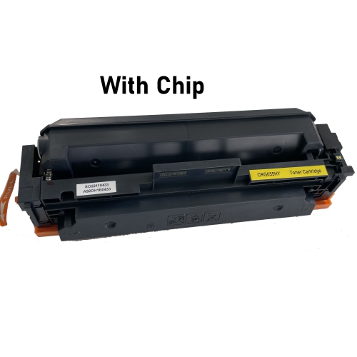 Max Saving - 1 Yellow CRG055 Compatible Toner Cartridge High Yield for Canon 055H Image Class LBP664Cdw,MF741Cdw,MF743Cdw