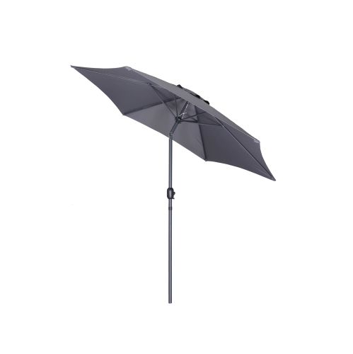 PATIO ZONE  9' Tilting Market Umbrella (Cover Include) In Uv-Protected Polyester - In Charcoal