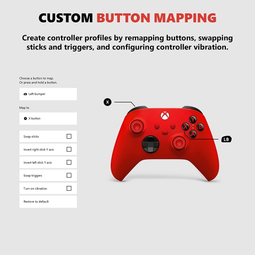 Openbox Xbox Wireless Controller for Xbox Series X|S, Xbox One, and Windows Devices – Pulse Red