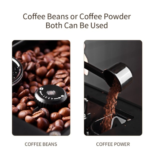 Hipresso Super-automatic Espresso Coffee Machine with Large 7 inches HD TFT Display Long, Americano,Cappuccino, Latte, Macchiato,Flat White, Espresso