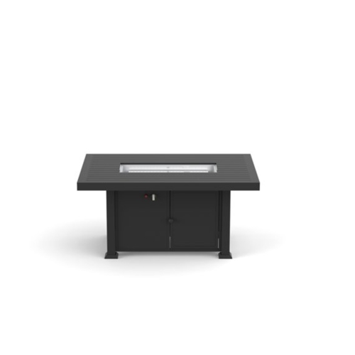 FlameHaus Blaze Propane Gas Fire Table - 55,000-BTU - 42-in - Black Aluminum