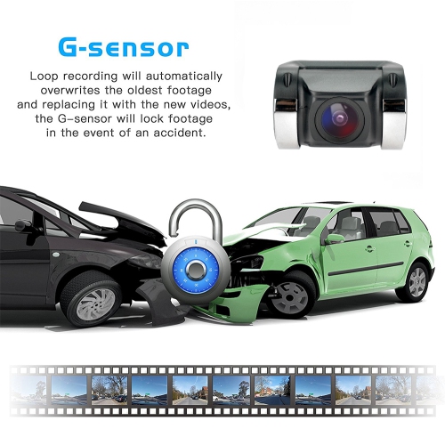 Caméra de voiture HD 1080P Dashcam DVR Enregistreur Dash Cam Car Dvr Caméra de recul auto Caméra de recul de véhicule de l'enregistreur de miroir