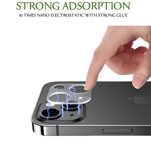 Protection de l'objectif de l'appareil photo pour iPhone 13 6.1-inch HD, Protection transparente de la caméra arrière, Compatible avec le boîtier,