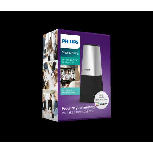 Philips SmartMeeting Portable Conference Microphone PSE0540 with Sembly Meeting Assistant