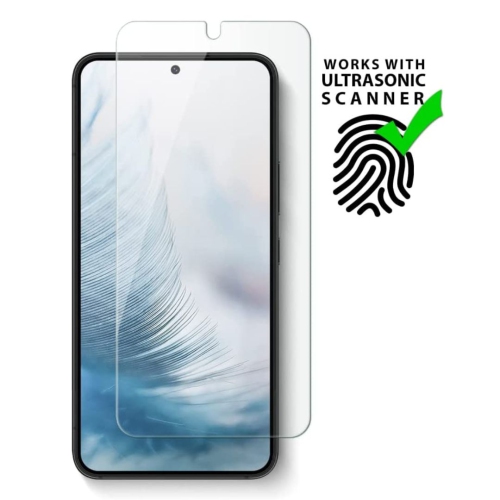 Uolo [Shield] Tempered Glass for Samsung Galaxy S23+ [9H ASAHI] Screen Protector for Samsung Galaxy S23+ | Works with Ultrasonic Scanner