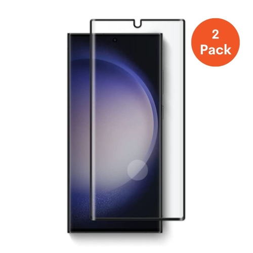 UOLO  2 Pack - [Shield] Tempered Glass [9H Asahi] Screen Protector for Samsung Galaxy S23 Ultra (Limited Lifetime Warranty)