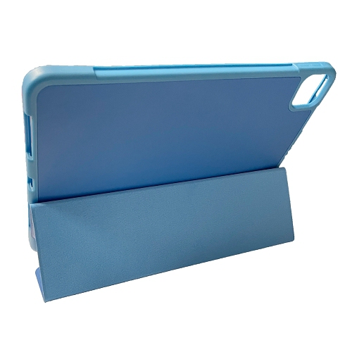 TopSave iPad Pro 11-Inch with Pencil Holder, Slim Tablet Cover with Soft TPU Back, Auto Wake/Sleep (Blue)