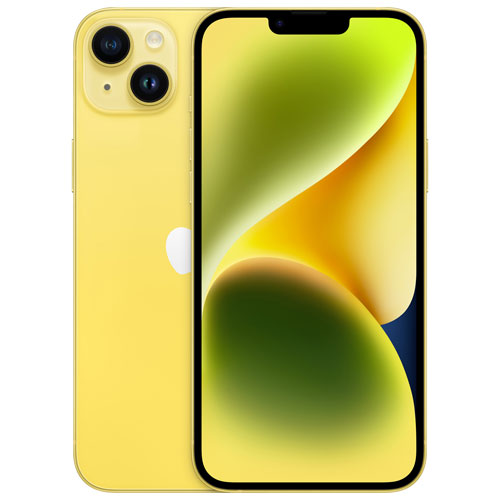 iPhone 14 Plus de 256 Go d'Apple avec Fido - Jaune - Financement mensuel