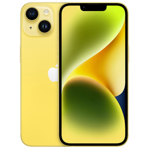 iPhone 14 de 256 Go d'Apple avec Fido - Jaune - Financement mensuel