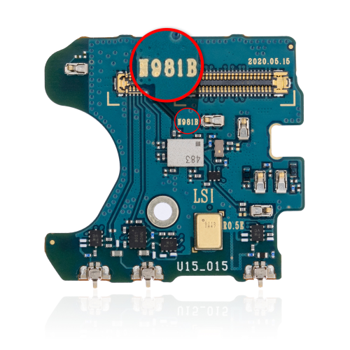 ESOURCE PARTS  Replacement Microphone PCb Board Compatible for Samsung Galaxy Note 20 5G (N981B) (International Version)